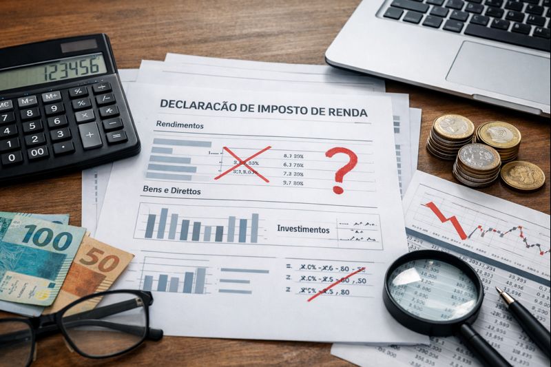 Erros mais comuns na declaração de investimentos no Imposto de Renda e como evitá-los em 2026